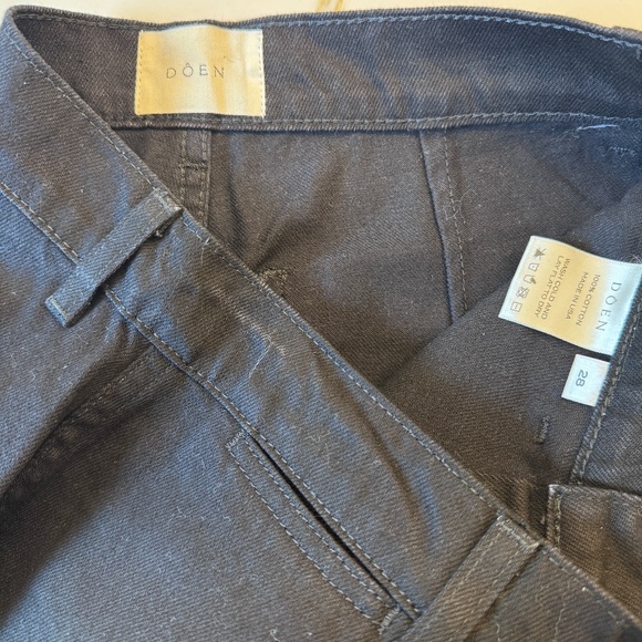 DOEN Lena Black Straight Leg Jeans NWT - Picture 5 of 9